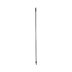 Boardwalk Fiberglass Broom Handle, Nylon Plastic Threaded End, 1" Dia X 60", Black