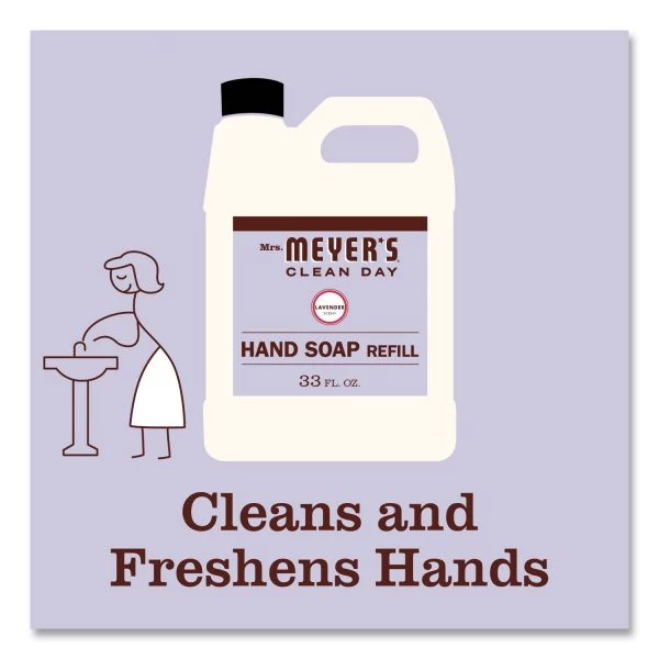 Mrs. Meyer's Clean Day Liquid Hand Soap, Lavender, 33 Oz, 6/Carton 2 Mrs. Meyer's Clean Day Liquid Hand Soap, Lavender, 33 Oz, 6/Carton - Image 2