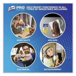 LYSOL Brand Professional Disinfecting Wipe Single Count Packet, 1-Ply, 6 X 7, Lemon And Lime Blossom, White, 300 Packets/Carton -Professional cleaning tool store bb677f8fb8bd5fba724b9d6ce1d1f23db5