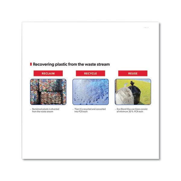 Heritage Eco Blend Max Can Liners, 23 Gal, 0.8 Mil, 28" X 45", Green Tint, 25 Bags/Roll, 10 Rolls/Carton 3 Heritage Eco Blend Max Can Liners, 23 Gal, 0.8 Mil, 28" X 45", Green Tint, 25 Bags/Roll, 10 Rolls/Carton - Image 3