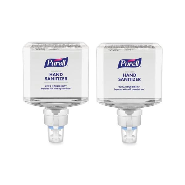 PURELL Advanced Foam Hand Sanitizer Refill, 1,200 ML, Natural Scent, For ES8 Dispensers, 2/Carton 1 PURELL Advanced Foam Hand Sanitizer Refill, 1,200 ML, Natural Scent, For ES8 Dispensers, 2/Carton