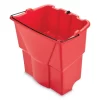 Rubbermaid Commercial WaveBrake 2.0 Dirty Water Bucket, 18 Qt, Plastic, Red