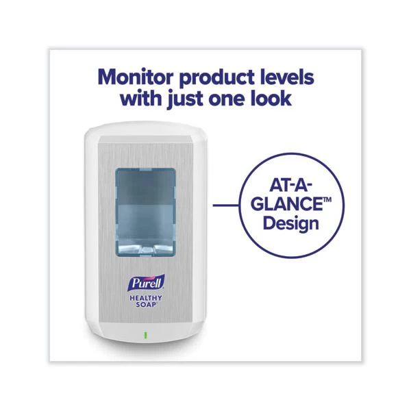PURELL CS8 Soap Dispenser, 1,200 ML, 5.79 X 3.93 X 10.31, White 6 PURELL CS8 Soap Dispenser, 1,200 ML, 5.79 X 3.93 X 10.31, White - Image 6