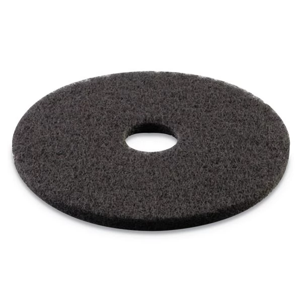 Boardwalk Standard Stripping Floor Pads, 14" Diameter, Black, 5/Carton 2 Boardwalk Standard Stripping Floor Pads, 14" Diameter, Black, 5/Carton - Image 2