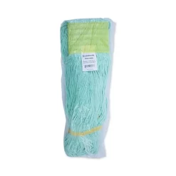 Boardwalk EcoMop Looped-End Mop Head, Recycled Fibers, Medium Size, Green -Professional cleaning tool store bf6ef7150f8a66d69c4de7a8e868fc6bf1