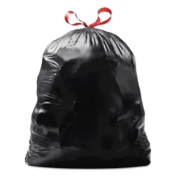 Glad Drawstring Large Trash Bags, 30 Gal, 1.05 Mil, 30" X 33", Black, 15 Bags/Box, 6 Boxes/Carton -Professional cleaning tool store bf8046d1e47c1cd817d61c2445cf78bf72