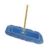 Boardwalk Dry Mopping Kit, 36 X 5 Blue Blended Synthetic Head, 60" Natural Wood/Metal Handle