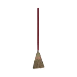 Boardwalk Corn Fiber Lobby/Toy Broom, Corn Fiber Bristles, 39" Overall Length, Red, 12/Carton