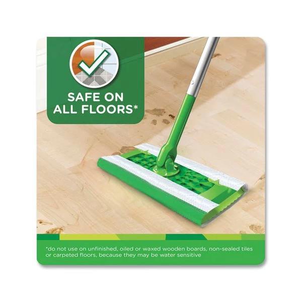 Swiffer Sweeper TRAP + LOCK Wet Mop Cloth, 8 X 10, White, Lavender Scent, 38/Pack 2 Swiffer Sweeper TRAP + LOCK Wet Mop Cloth, 8 X 10, White, Lavender Scent, 38/Pack - Image 2