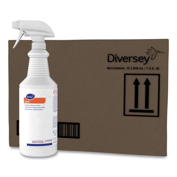 Diversey Foaming Acid Restroom Cleaner, Fresh Scent, 32 Oz Spray Bottle, 12/Carton 2 Diversey Foaming Acid Restroom Cleaner, Fresh Scent, 32 Oz Spray Bottle, 12/Carton - Image 2