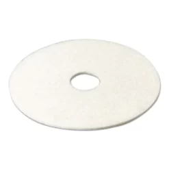 3M Low-Speed Super Polishing Floor Pads 4100, 20" Diameter, White, 5/Carton -Professional cleaning tool store c51b988ce53b5c3ff7b778b9f826b8f81d