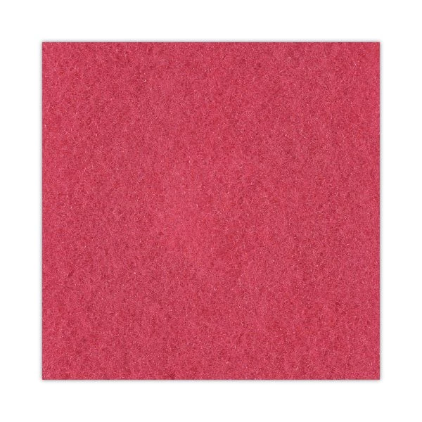 Boardwalk Standard Floor Pads, 20" Diameter, Red, 5/Carton 4 Boardwalk Standard Floor Pads, 20" Diameter, Red, 5/Carton - Image 4