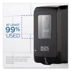Georgia Pacific Professional Pacific Blue Ultra Automated Touchless Soap/Sanitizer Dispenser, 1,000 ML, 6.54 X 11.72 X 4, Black -Professional cleaning tool store c6a43788e64a39aaf7ed5f95f948a84bf1