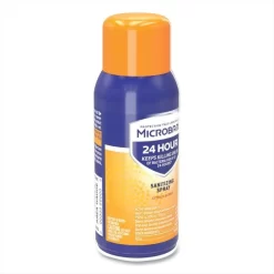 Microban 24-Hour Disinfecting Sanitizing Spray, Travel Size, Citrus Scent, 2.8 Oz Aerosol Spray, 4/Pack -Professional cleaning tool store c7234e74782a81f8d7b8ed899da6a424e3