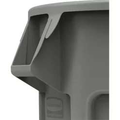 Rubbermaid Commercial Vented Round Brute Container, 55 Gal, Plastic, Gray -Professional cleaning tool store c7656d1336d74e2d3ae17ae338f67969d9