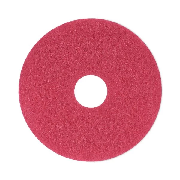 Boardwalk Standard Floor Pads, 13" Diameter, Red, 5/Carton 1 Boardwalk Standard Floor Pads, 13" Diameter, Red, 5/Carton