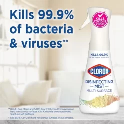 Clorox Disinfecting Mist Sanitizing And Antibacterial Disinfectant Spray, 16 Oz, Lemon And Orange Blossom -Professional cleaning tool store c7d3d2180798ba1cb985dab6961222ef9b