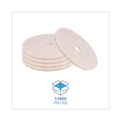 Boardwalk Natural Hair Extra High-Speed Floor Pads, Natural, 20" Diameter, 5/Carton 10 Boardwalk Natural Hair Extra High-Speed Floor Pads, Natural, 20" Diameter, 5/Carton -Professional cleaning tool store c80321cd75f0ab1310c31786d65baa24c8