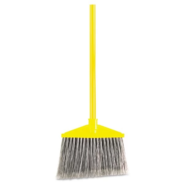 Rubbermaid Commercial 7920014588208, Angled Large Broom, 46.78" Handle, Gray/Yellow 1 Rubbermaid Commercial 7920014588208, Angled Large Broom, 46.78" Handle, Gray/Yellow