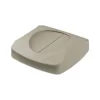 Rubbermaid Commercial Untouchable Square Swing Top Lid, 16w X 16d X 4h, Gray