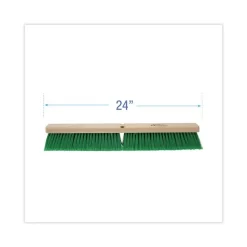 Boardwalk Floor Broom Head, 3" Green Flagged Recycled PET Plastic Bristles, 24" Brush 7 Boardwalk Floor Broom Head, 3" Green Flagged Recycled PET Plastic Bristles, 24" Brush -Professional cleaning tool store c9269abf804f150fc3db0bdb398f6b0fc7