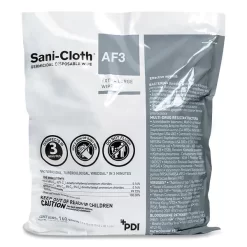 Sani Professional Sani-Cloth AF3 Germicidal Disposable Wipe Refill, Extra-Large, 1-Ply, 7.5 X 15, Unscented, White, 160 Wipes/Bag,2 Bags/Carton