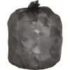 Genuine Joe 33 Gallon Trash Bags, Black, Low-Density, 0.60 Mil, 33 Gallon, 250/Carton