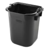 Rubbermaid Commercial Executive Heavy Duty Pail, 5 Qt, Plastic, Black, 9.3 X 7.5 X 8.5