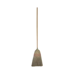 Boardwalk Parlor Broom, Corn Fiber Bristles, 55" Overall Length, Natural