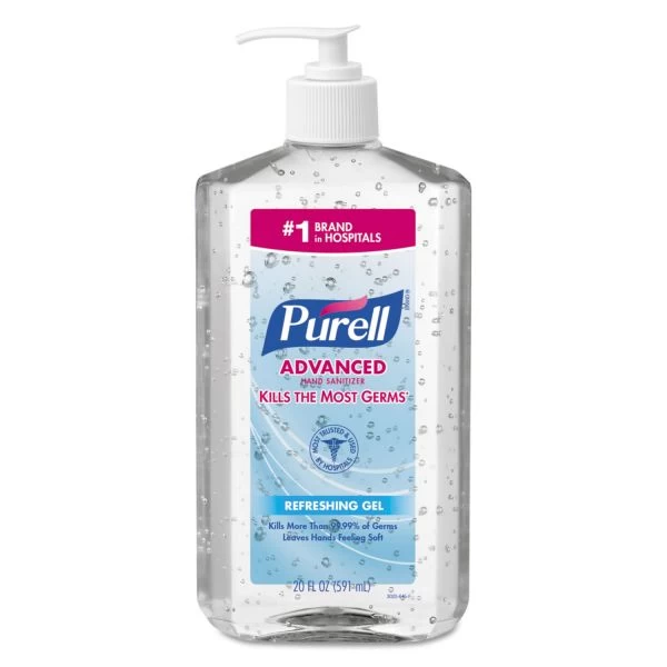PURELL Advanced Refreshing Gel Hand Sanitizer, 20 Oz Pump Bottle, Clean Scent, 12/Carton 1 PURELL Advanced Refreshing Gel Hand Sanitizer, 20 Oz Pump Bottle, Clean Scent, 12/Carton