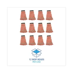 Boardwalk Super Loop Wet Mop Head, Cotton/Synthetic Fiber, 5" Headband, Medium Size, Orange, 12/Carton 17 Boardwalk Super Loop Wet Mop Head, Cotton/Synthetic Fiber, 5" Headband, Medium Size, Orange, 12/Carton -Professional cleaning tool store cf38eb460cd6fa699568fa0dbc00fcf6a9