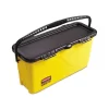 Rubbermaid Commercial HYGEN HYGEN Top Down Charging Bucket, Yellow/Black