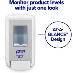 PURELL CS4 Soap Push-Style Dispenser, 1,250 ML, 4.88 X 8.8 X 11.38, White -Professional cleaning tool store d2919c5dfcc192c91a4b4b04dbd2cc29f4