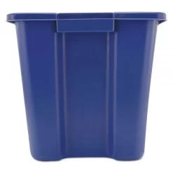 Rubbermaid Commercial Stacking Recycle Bin, 14 Gal, Polyethylene, Blue -Professional cleaning tool store d2d147a539a6a543e9102d729d80ce1b76