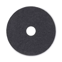 Boardwalk Standard Floor Pads, 17" Diameter, Black, 5/Carton