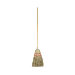 Boardwalk Parlor Broom, Yucca/Corn Fiber Bristles, 55.5" Overall Length, Natural