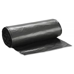 Inteplast Group Low-Density Commercial Can Liners, 60 Gal, 1.4 Mil, 38" X 58", Black, 20 Bags/Roll, 5 Rolls/Carton -Professional cleaning tool store d68835ebaa9d301a79f32637d6a8a90834
