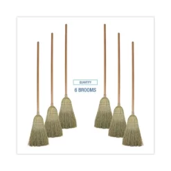 Boardwalk 100% Corn Brooms, 60" Overall Length, Natural, 6/Carton 8 Boardwalk 100% Corn Brooms, 60" Overall Length, Natural, 6/Carton -Professional cleaning tool store d7763b61b0c97cf969a179641c12a409b7