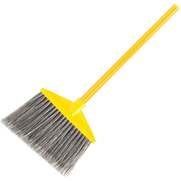 Rubbermaid Commercial 7920014588208, Angled Large Broom, 46.78" Handle, Gray/Yellow 4 Rubbermaid Commercial 7920014588208, Angled Large Broom, 46.78" Handle, Gray/Yellow - Image 4