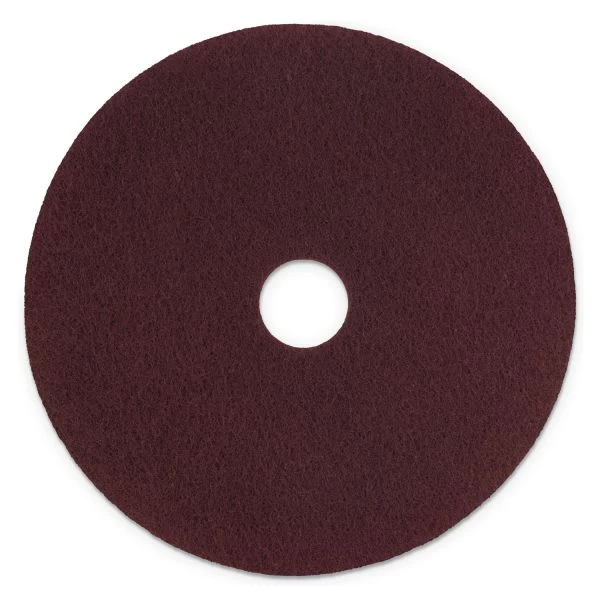 Scotch-Brite Surface Preparation Pad Plus, 20" Diameter, Maroon, 5/Carton 1 Scotch-Brite Surface Preparation Pad Plus, 20" Diameter, Maroon, 5/Carton