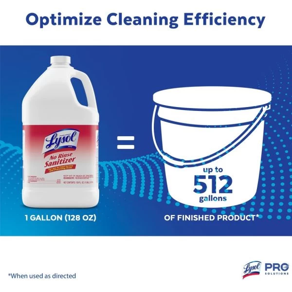 Lysol No Rinse Sanitizer (Concentrate) 2 Lysol No Rinse Sanitizer (Concentrate) - Image 2