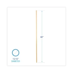 Boardwalk Threaded End Broom Handle, Lacquered Wood, 0.94" Dia X 60", Natural -Professional cleaning tool store dc1ae4386914c6549315a03385eebd2362