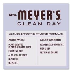 Mrs. Meyer's Clean Day Liquid Hand Soap, Lavender, 33 Oz, 6/Carton 5 Mrs. Meyer's Clean Day Liquid Hand Soap, Lavender, 33 Oz, 6/Carton -Professional cleaning tool store dc50b25fced716cffaca2978fb6e68a2c6