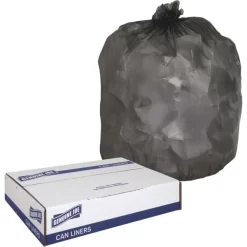 Genuine Joe 16 Gallon Trash Bags, Black, Low-Density, 0.35 Mil Thickness, 1,000/Carton -Professional cleaning tool store dd97bb6a88fd86d92a17bced2b8e518659