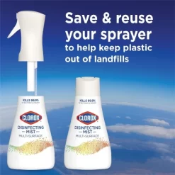 Clorox Disinfecting Mist Sanitizing And Antibacterial Disinfectant Spray, 16 Oz, Lemon And Orange Blossom -Professional cleaning tool store de44804896e1fe3ecadd0d50f3d73b1a20