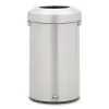 Rubbermaid Commercial Refine Series Waste Receptacle, 23 Gal, Plastic/Stainless Steel