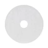 Boardwalk Standard Polishing Floor Pads, 16" Diameter, White, 5/Carton
