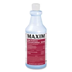 Maxim AFBC Acid Free Restroom Cleaner, Fresh Scent, 32 Oz Bottle, 12/Carton