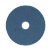 Boardwalk Standard Scrubbing Floor Pads, 17" Diameter, Blue, 5/Carton
