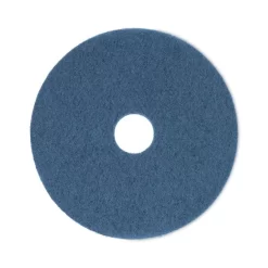 Boardwalk Standard Scrubbing Floor Pads, 17" Diameter, Blue, 5/Carton